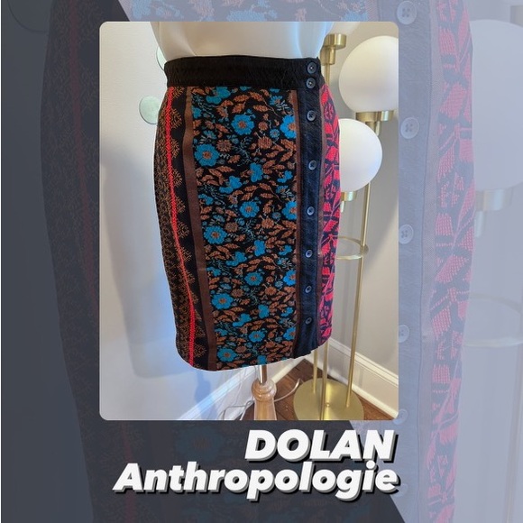 dolan Dresses & Skirts - Anthropologie Dolan Left Coast Collection Jacquard Pencil Skirt